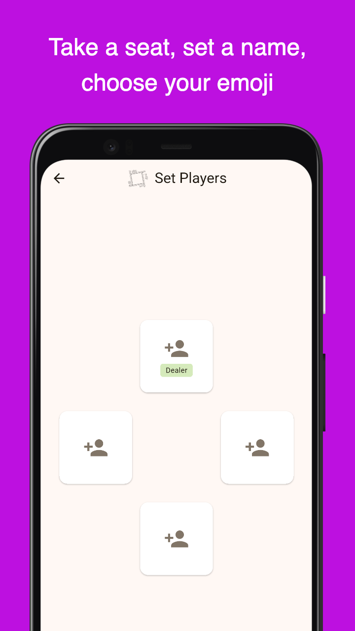 Mahjong Score: set player names and seats